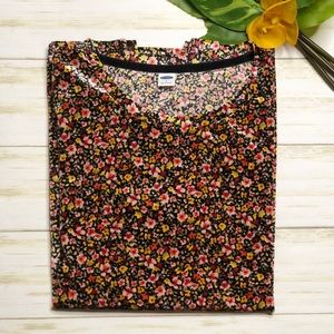Old Navy Velvet Floral Top
